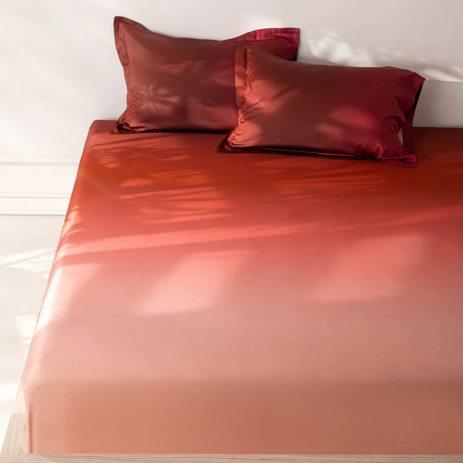 Scarlet Hues 100% COTTON OMBREE BEDDING COLLECTION - STUNNING COLOURS SPREAD HOME PROD PVT LTD.