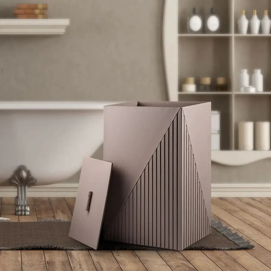 Elegant Fluted Laundry Hamper - grahsajja