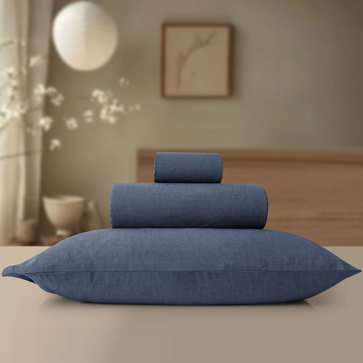 LINEN COTTON BEDSHEETS - EVERYDAY SOFTNESS DENIM