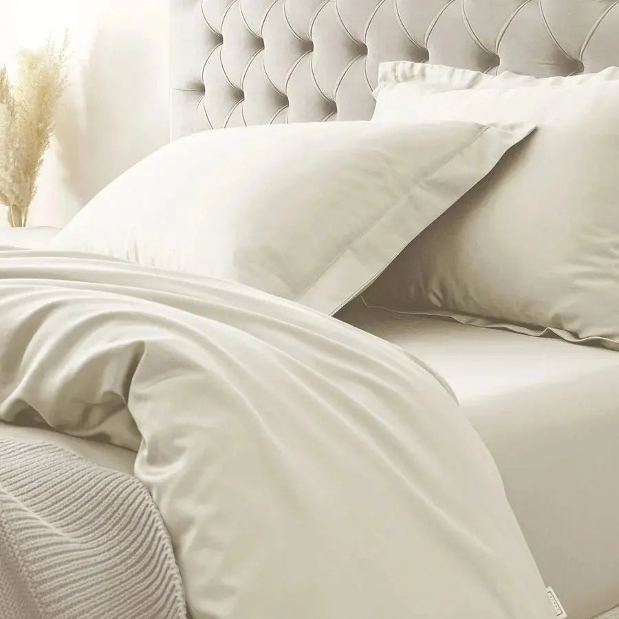 Spread Spain 900 TC Supima Cotton, Seasonless Luxury Bedding Ivory - grahsajja