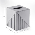 Fluted Tissue Box Square - grahsajja