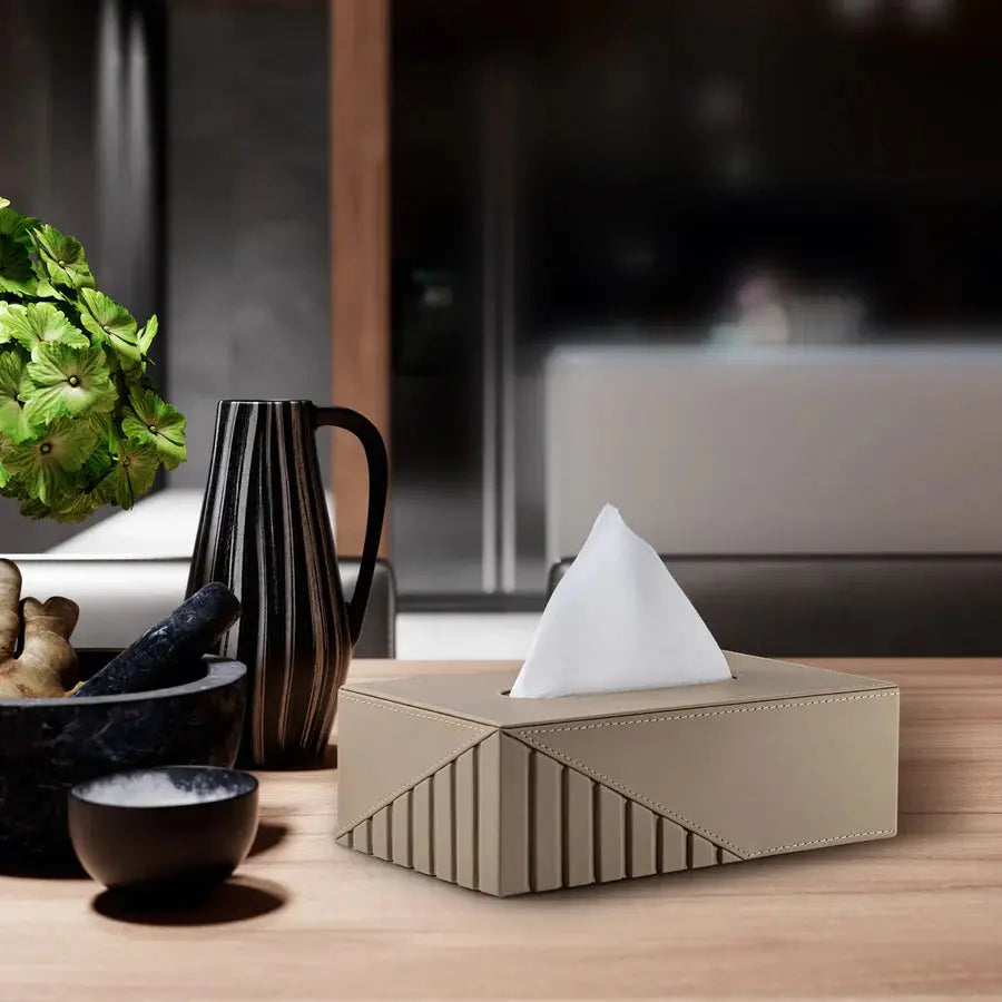 Fluted Tissue Box Rectangle - grahsajja