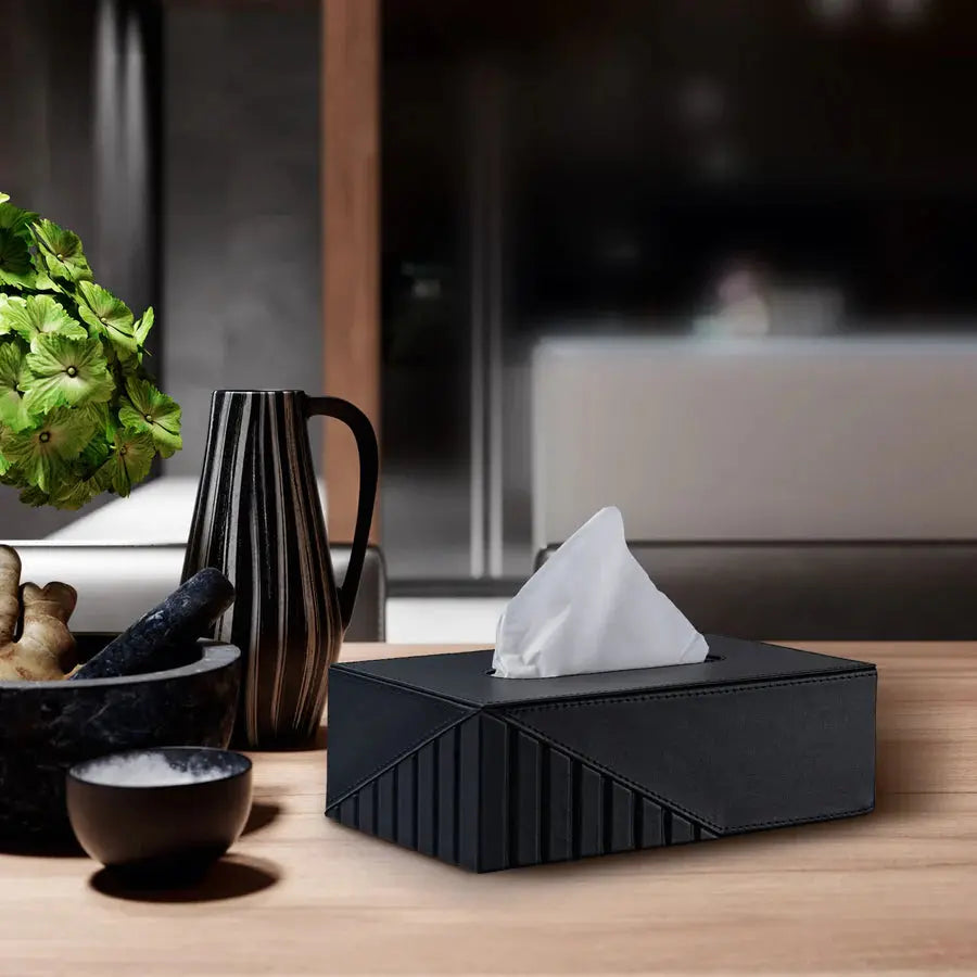Fluted Tissue Box Rectangle - grahsajja