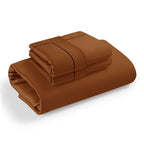 Spread Home 1200 TC Egyptian Cotton Bedding Collection Rust SPREAD HOME PROD PVT LTD.