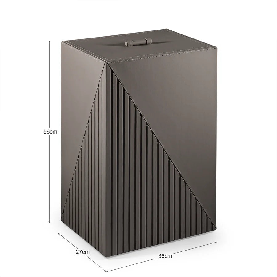 Elegant Fluted Laundry Hamper - grahsajja