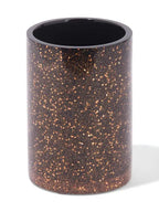 Copper-Toned & Black 4 pieces Textured Polyresin Bath Accessories Set - grahsajja