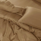 Spread Spain 450 TC Premium Cotton Barcode Bedding Caramel - grahsajja