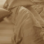 Spread Spain 450 TC Premium Cotton Barcode Bedding Caramel - grahsajja