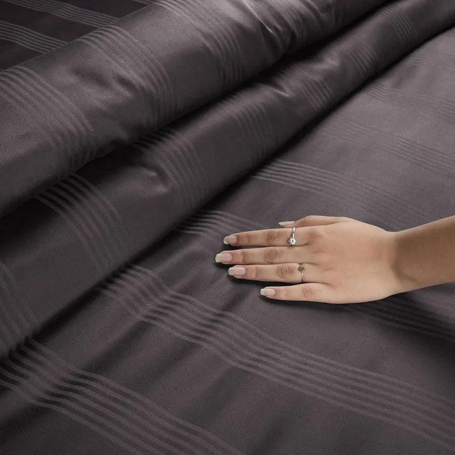 Spread Spain 450 TC Premium Cotton Barcode Bedding Fudge - grahsajja