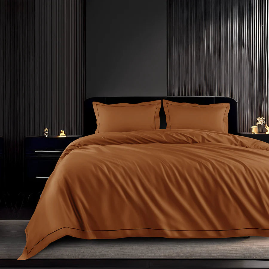 Spread Home 1200 TC Egyptian Cotton Bedding Collection Rust