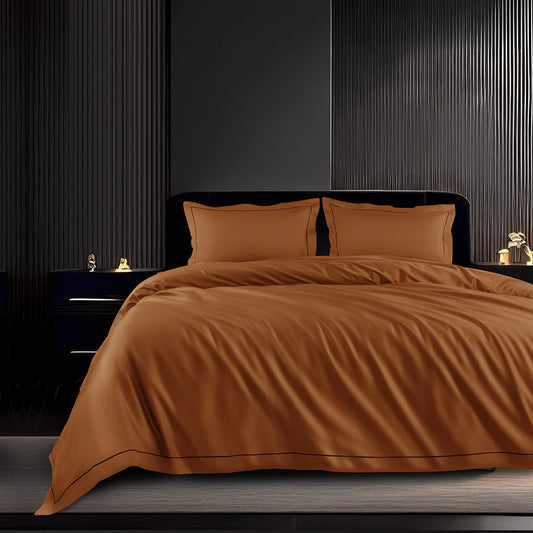 Spread Home 1200 TC Egyptian Cotton Bedding Collection Rust
