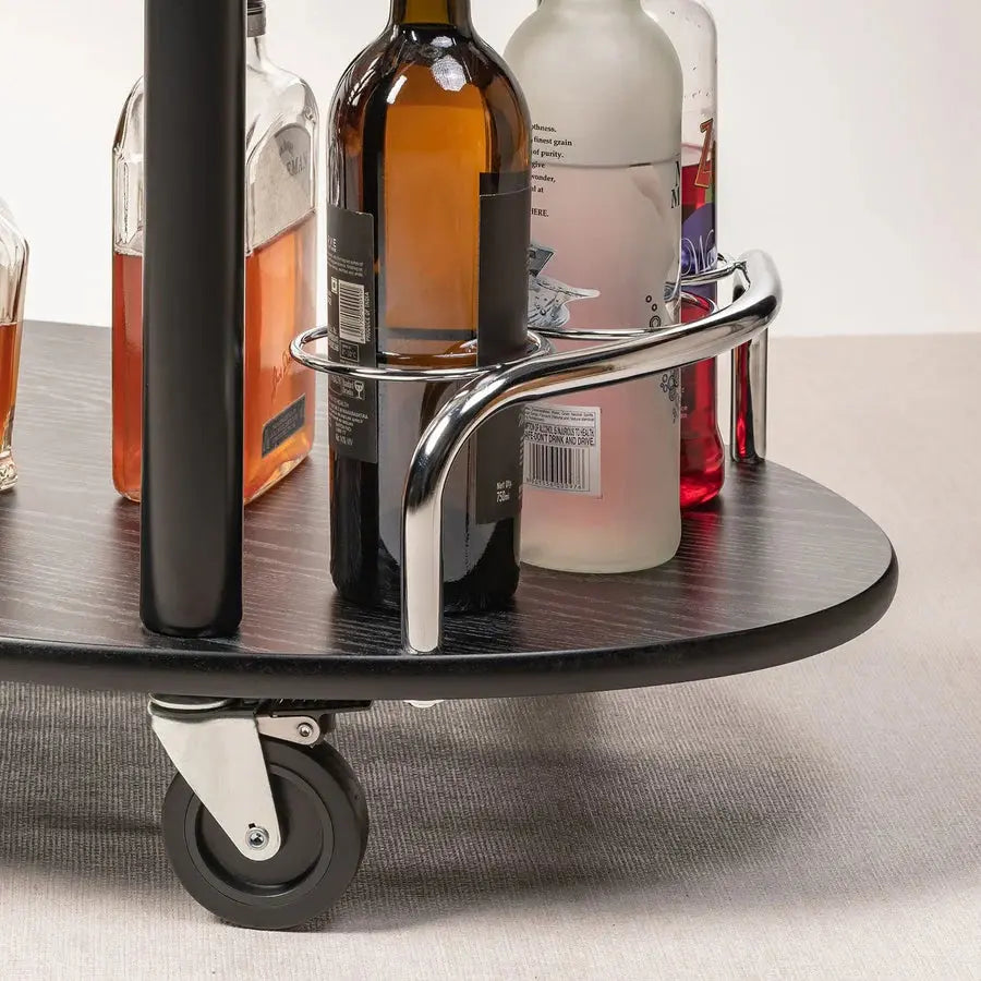 Wooden Trolley With Metal Frame - grahsajja