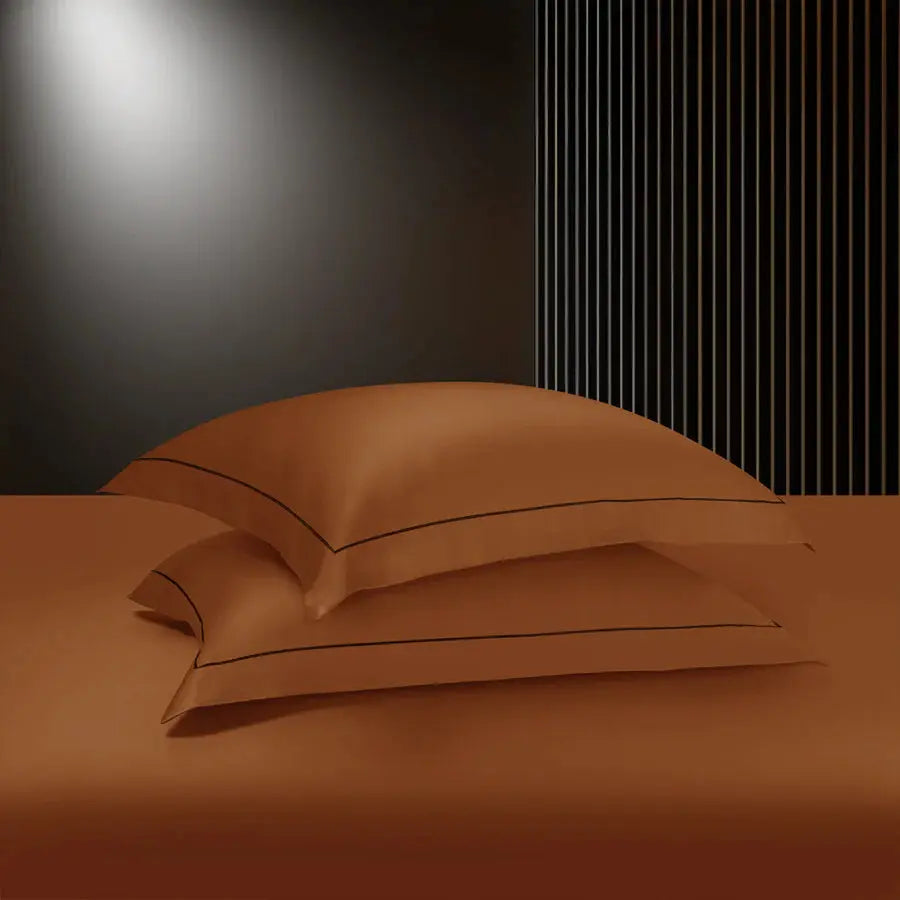 Spread Home 1200 TC Egyptian Cotton Bedding Collection Rust SPREAD HOME PROD PVT LTD.