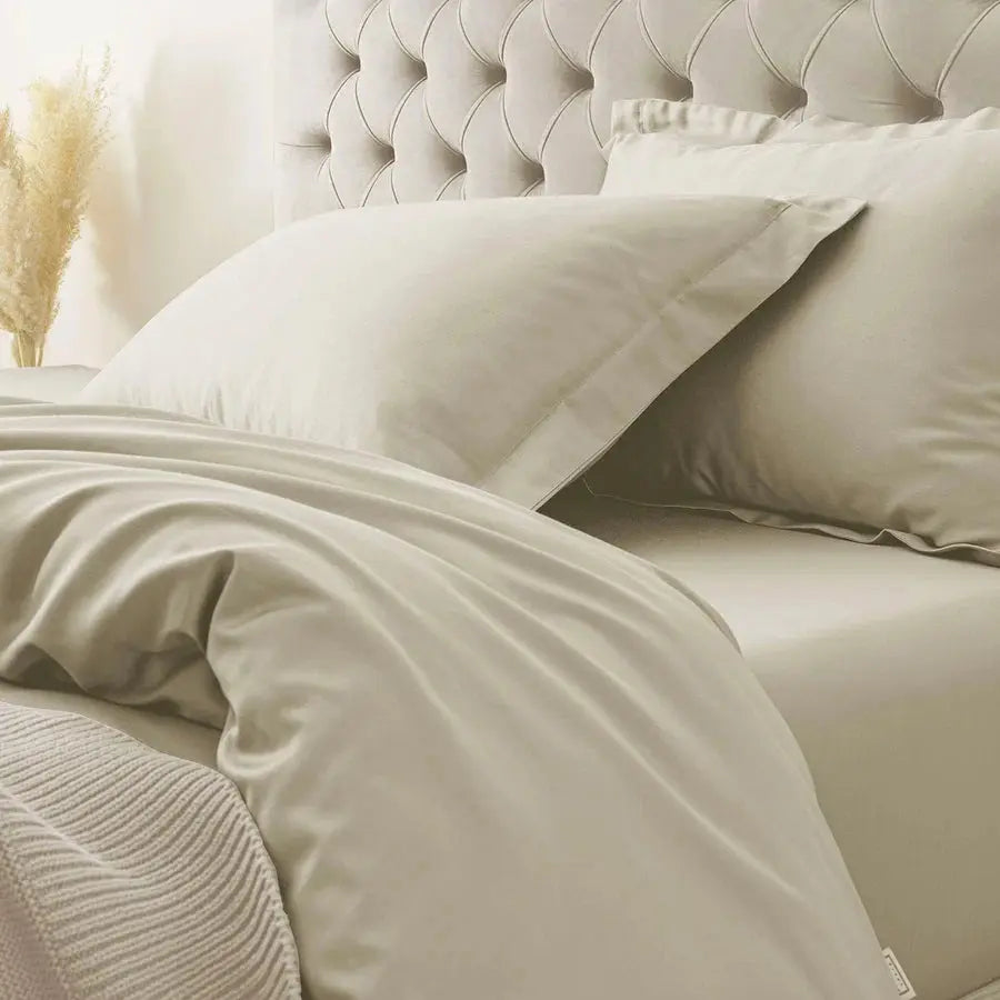 Spread Spain 900 TC Supima Cotton, Seasonless Luxury Bedding Vanilla Ice - grahsajja