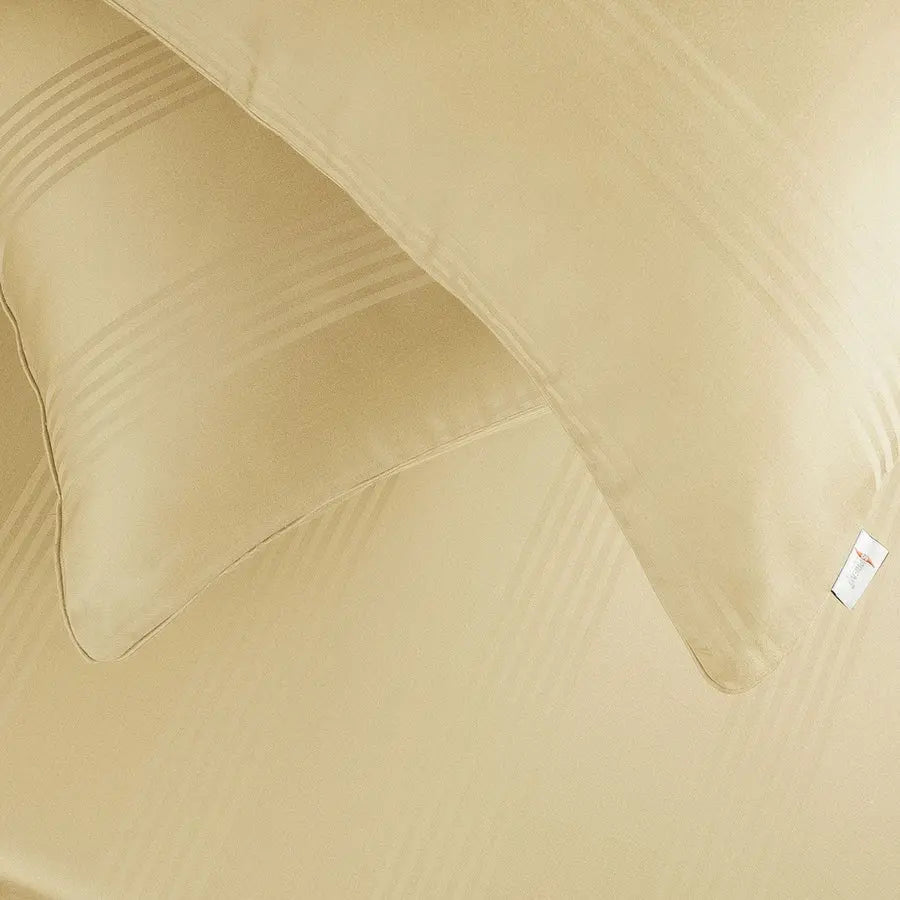 Spread Spain 450 TC Premium Cotton Barcode Bedding Gold - grahsajja