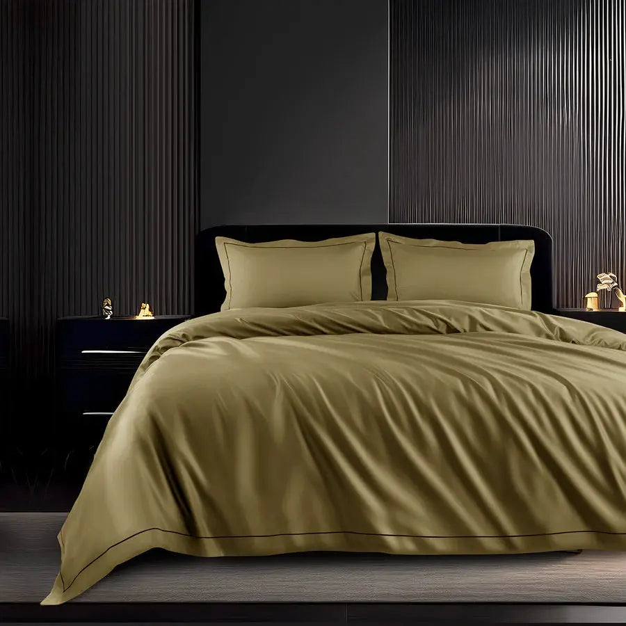 Spread Home 1200 TC Egyptian Cotton Bedding Collection Olive SPREAD HOME PROD PVT LTD.