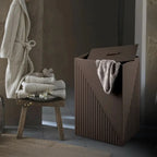 Elegant Fluted Laundry Hamper - grahsajja