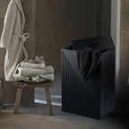 Elegant Fluted Laundry Hamper - grahsajja