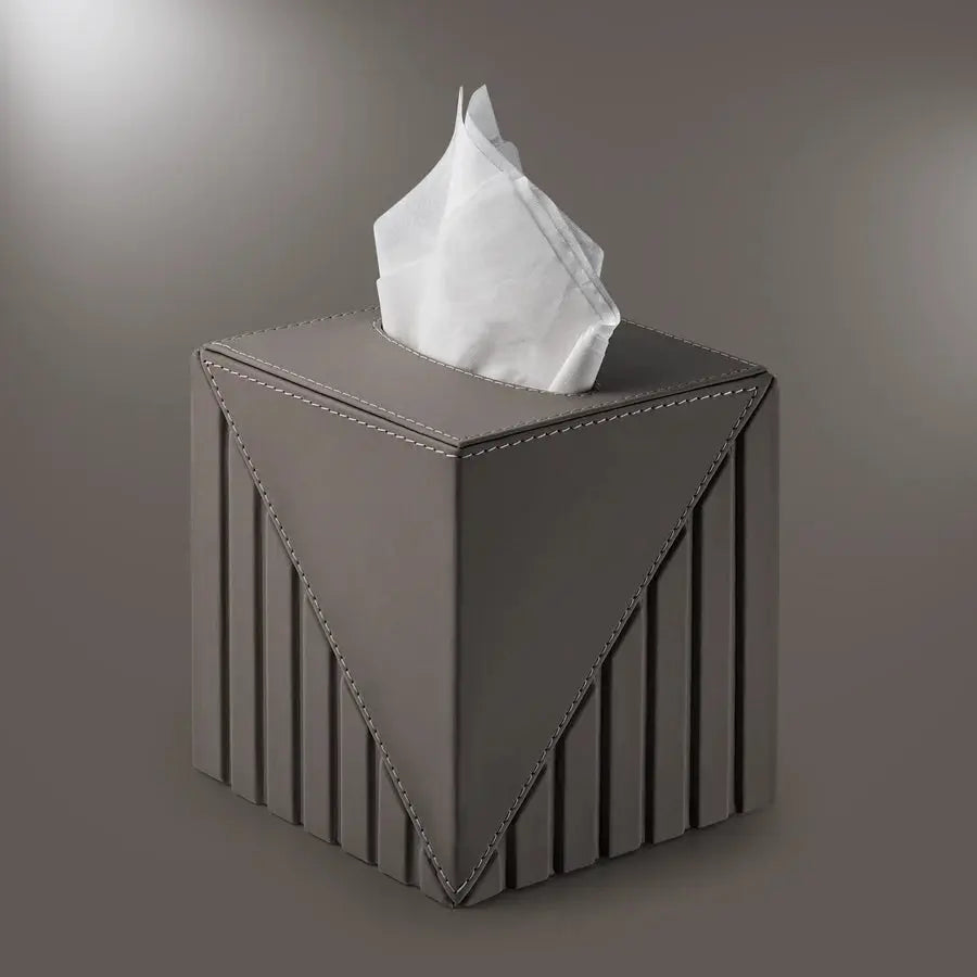 Fluted Tissue Box Square - grahsajja