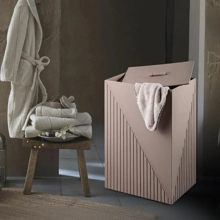 Elegant Fluted Laundry Hamper - grahsajja