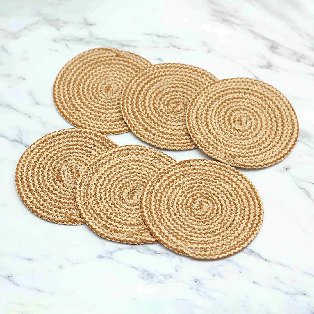 Knit Craft Coasters (6pc Set) - grahsajja