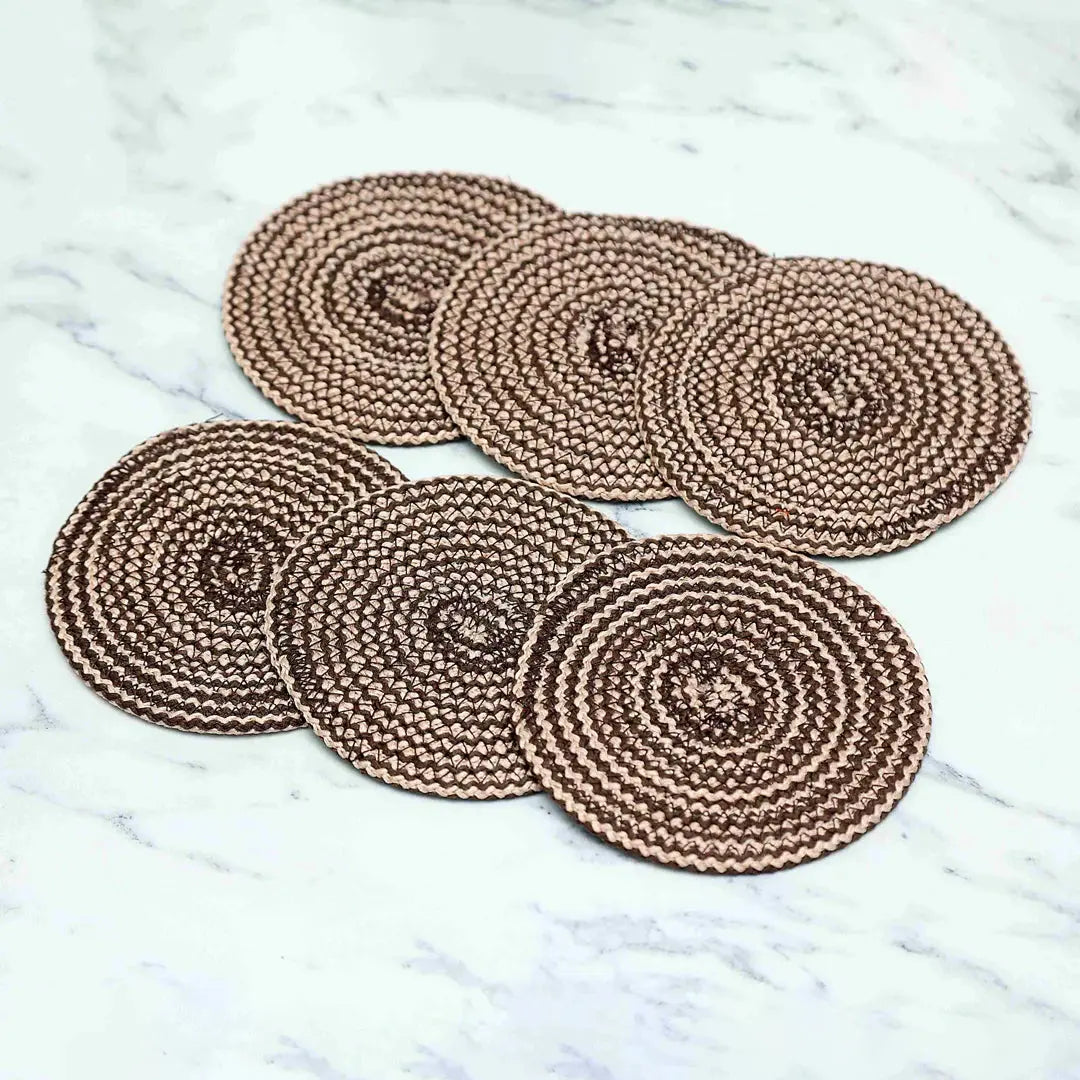 Knit Craft Coasters (6pc Set) - grahsajja