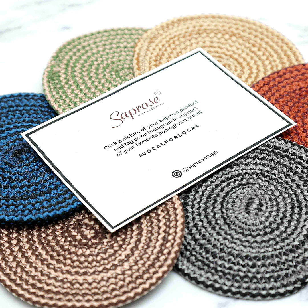 Knit Craft Coasters (6pc Set) - grahsajja
