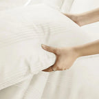 Spread Spain 450 TC Premium Cotton Barcode Bedding Off-White - grahsajja