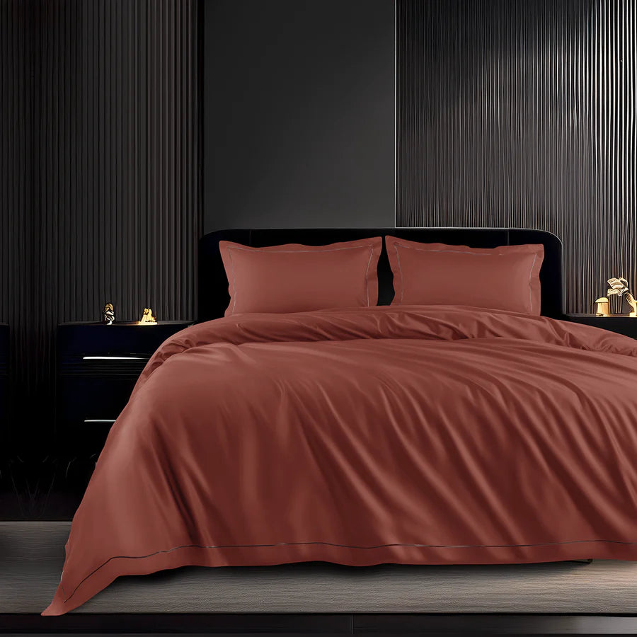 Spread Home 1200 TC Egyptian Cotton Bedding Collection Baked Apple