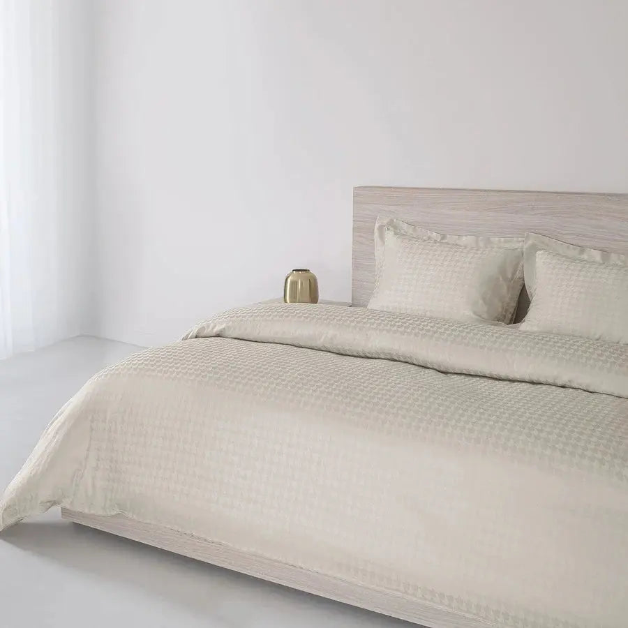 Spread Home 550 TC Italian Jacquard 100% Cotton Bedsheet Houndstooth - grahsajja