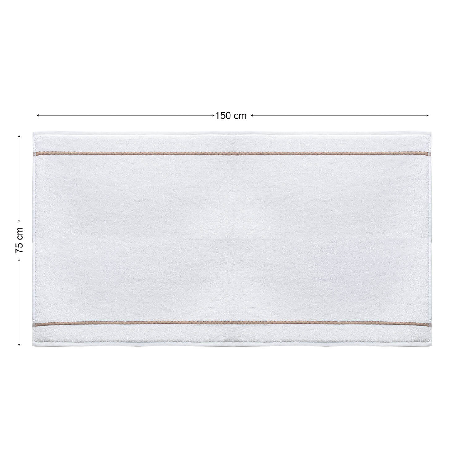 Spread Spain Limited Edition Towel | White Towel Beige border
