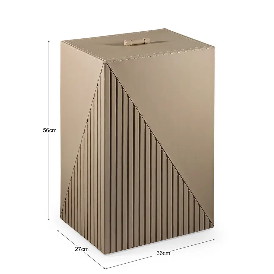 Elegant Fluted Laundry Hamper - grahsajja
