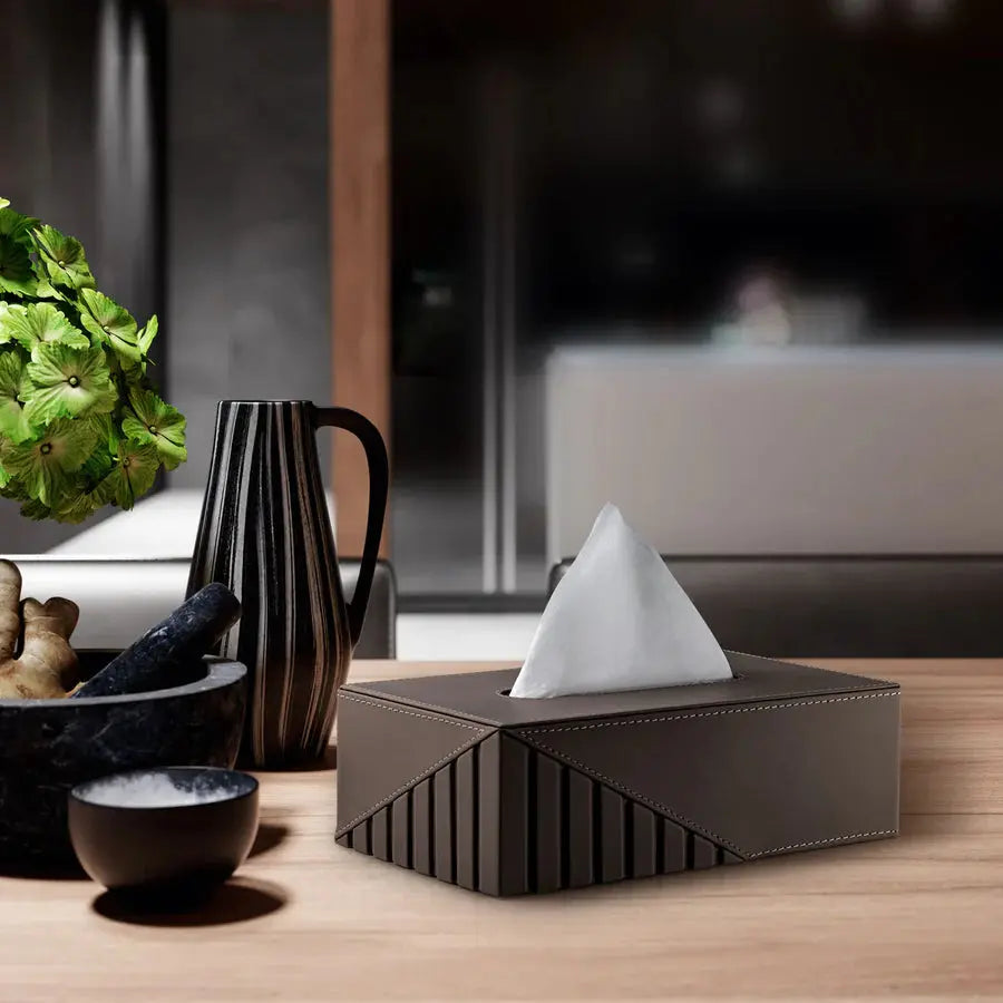 Fluted Tissue Box Rectangle - grahsajja