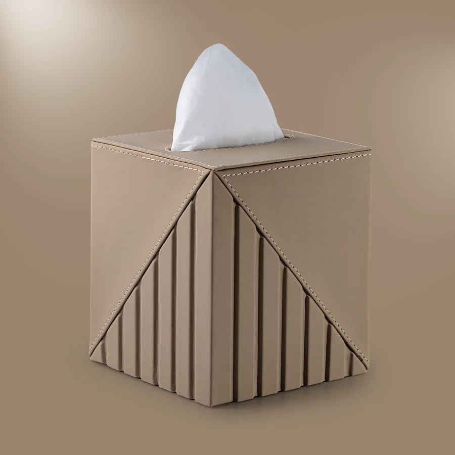 Fluted Tissue Box Square - grahsajja