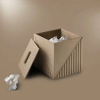Elegant Fluted Wastebin - grahsajja