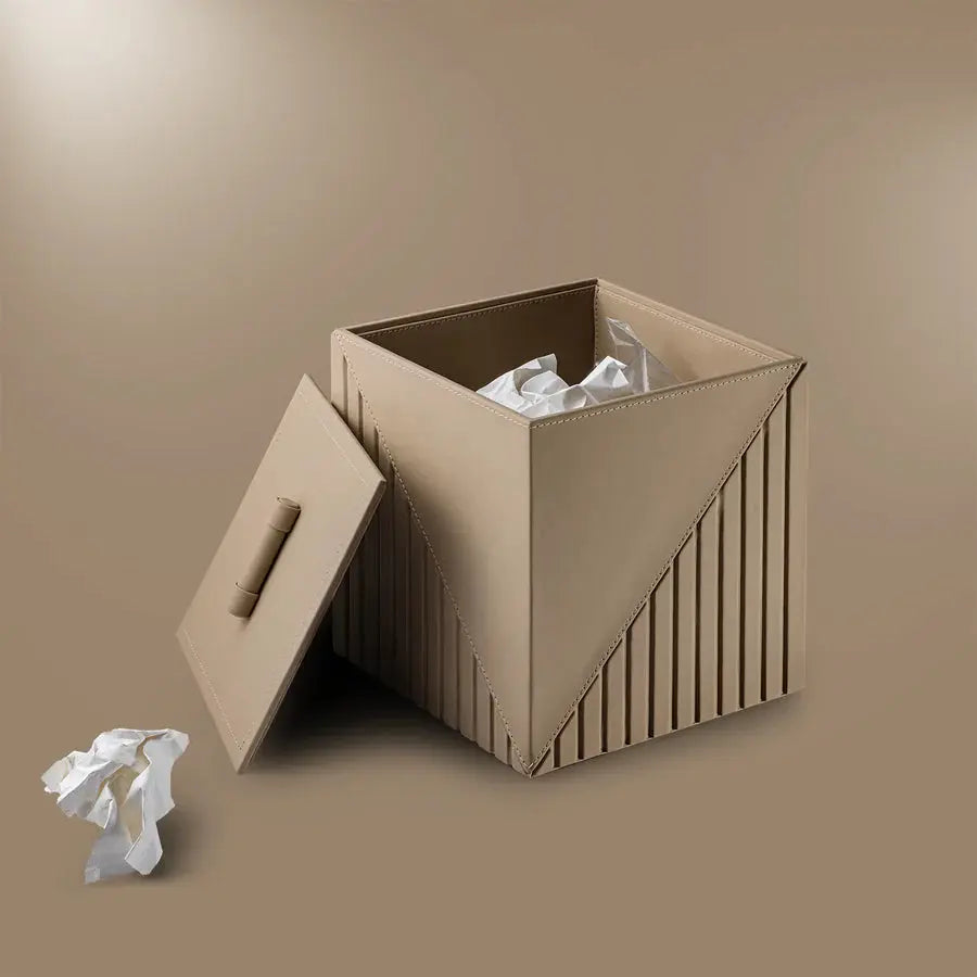 Elegant Fluted Wastebin - grahsajja