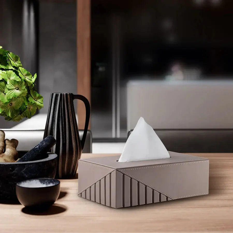 Fluted Tissue Box Rectangle - grahsajja