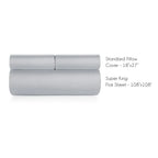 Spread Home BAMBOO PERFORMANCE BEDSHEET Dove Grey - grahsajja