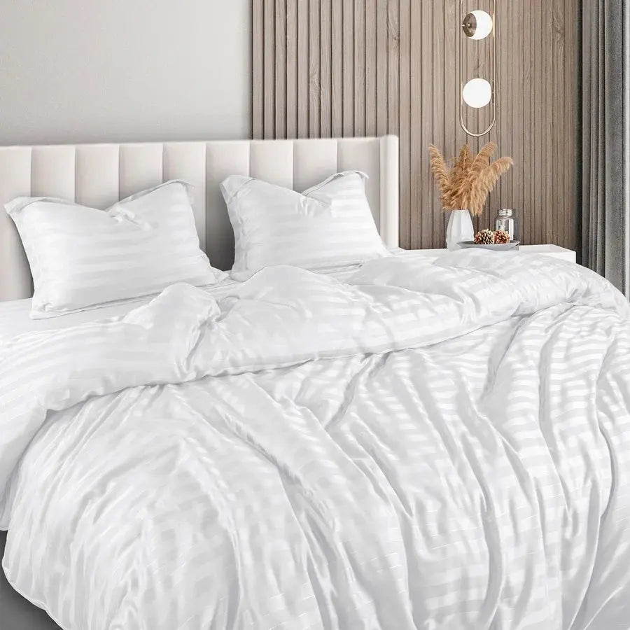 Spread Home TWILIGHT WHITE "MADE FROM BAMBOO" BEDSHEET - grahsajja