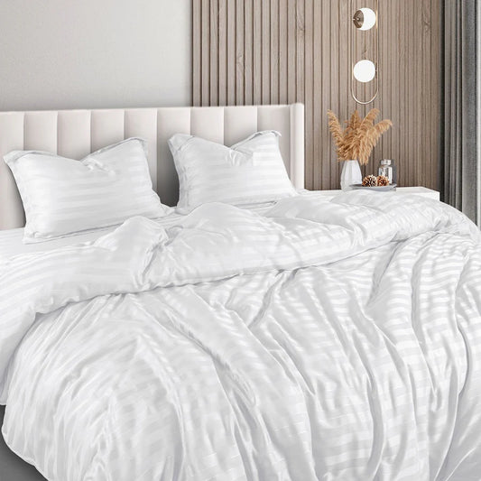 Spread Home TWILIGHT WHITE "MADE FROM BAMBOO" BEDSHEET - grahsajja