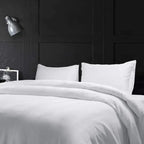 Spread Spain 450 TC Premium Cotton Barcode Bedding White - grahsajja