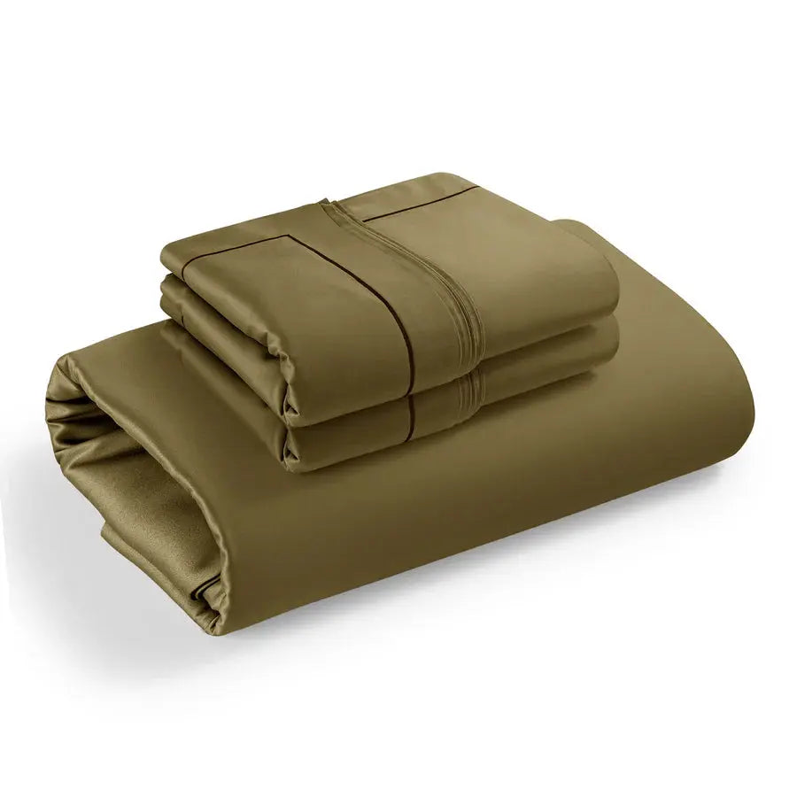 Spread Home 1200 TC Egyptian Cotton Bedding Collection Olive SPREAD HOME PROD PVT LTD.