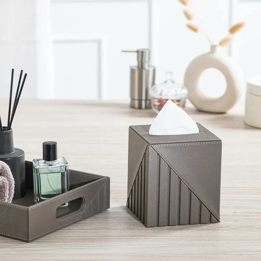 Fluted Tissue Box Square - grahsajja