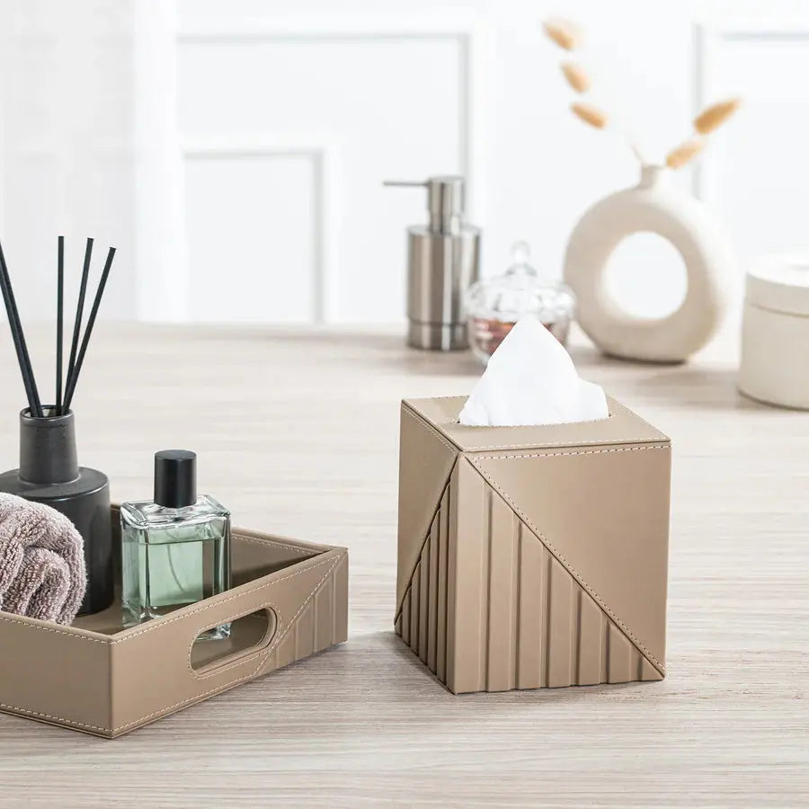 Fluted Tissue Box Square - grahsajja
