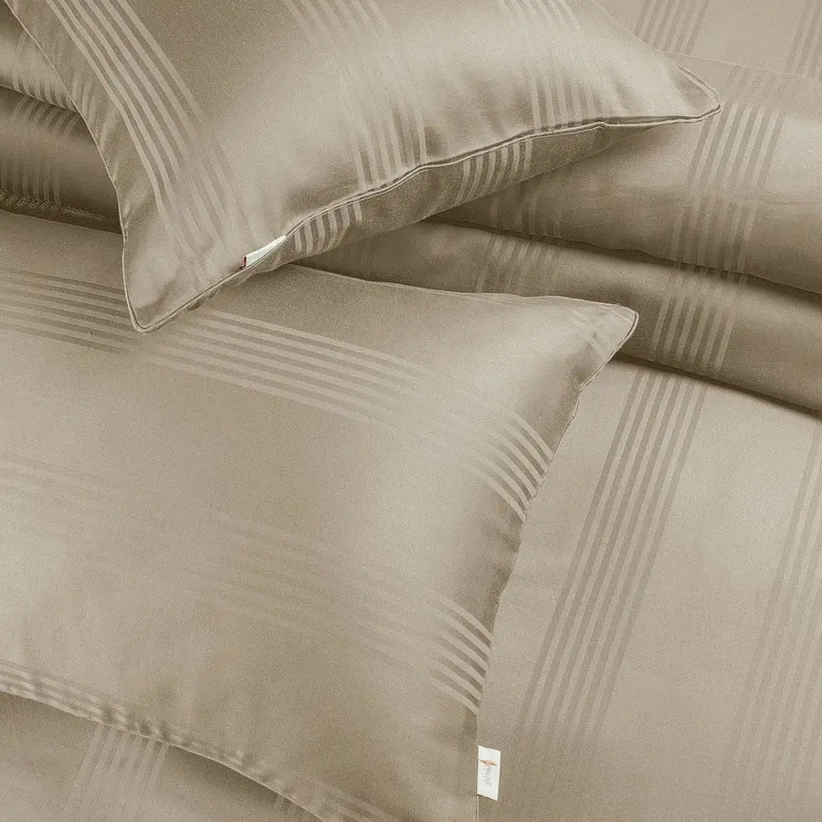 Spread Spain 450 TC Premium Cotton Barcode Bedding Stone - grahsajja