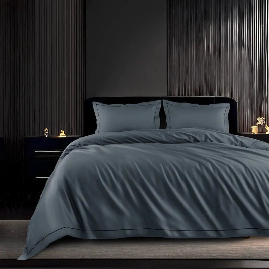 Spread Home 1200 TC Egyptian Cotton Bedding Collection Dark Slate SPREAD HOME PROD PVT LTD.