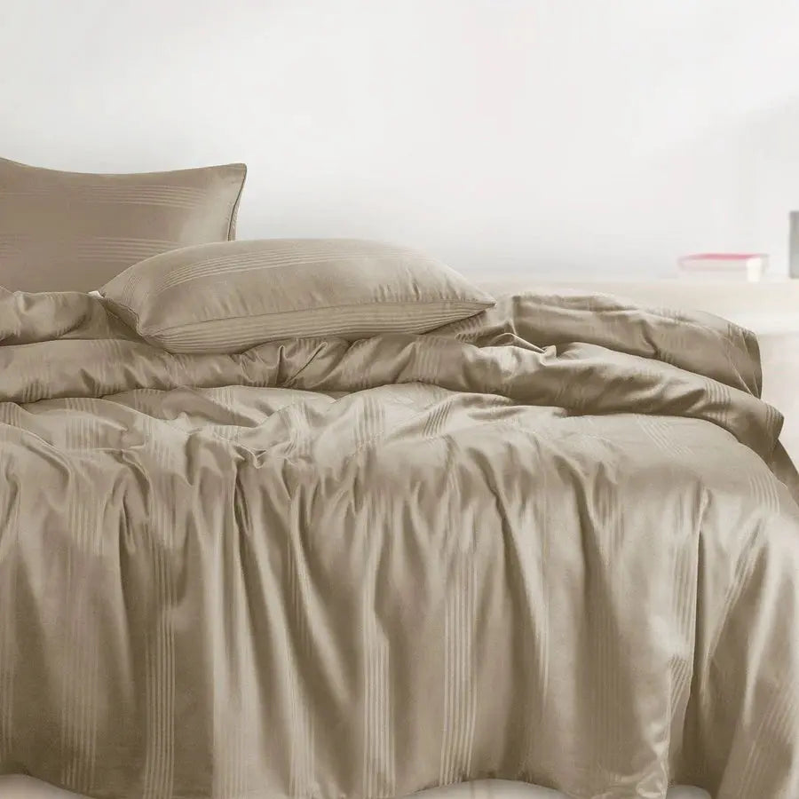 Spread Spain 450 TC Premium Cotton Barcode Bedding Stone - grahsajja