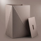 Elegant Fluted Laundry Hamper - grahsajja