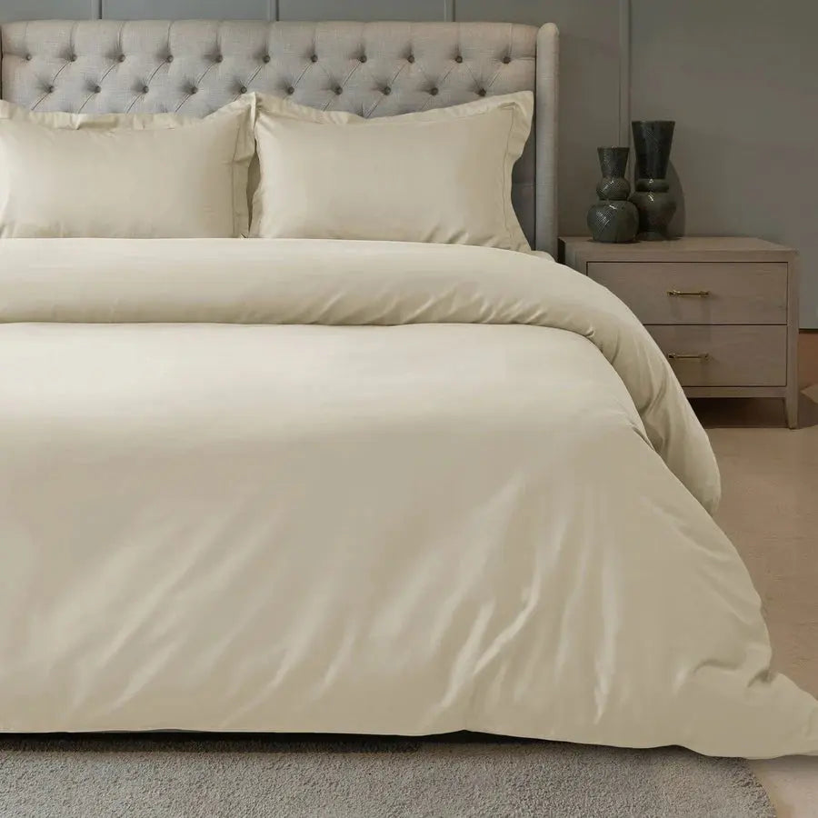 Spread Spain 900 TC Supima Cotton, Seasonless Luxury Bedding Vanilla Ice - grahsajja