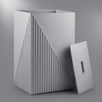 Elegant Fluted Laundry Hamper - grahsajja